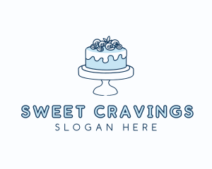 Cake Baking Dessert logo design