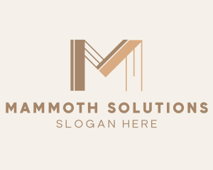 Professional Property Builder Letter M logo design