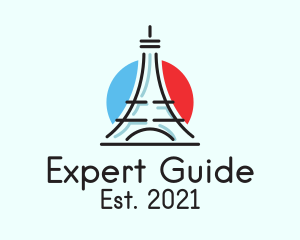 Eiffel Tower Travel logo design