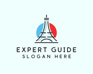 Eiffel Tower Travel logo design