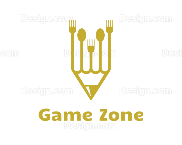 Golden Pencil Cutlery Logo