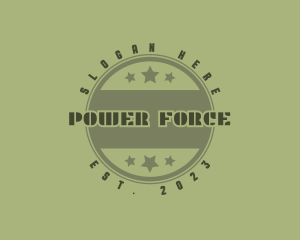 Military Star Circle  logo