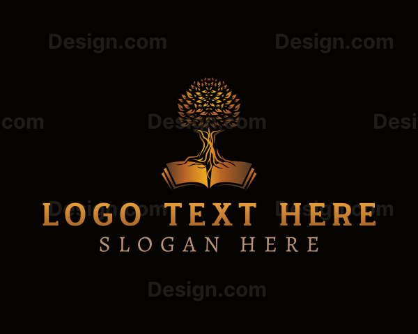 Premium Tree Book Logo