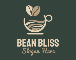 Coffee Bean Cup logo design