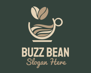 Coffee Bean Cup logo design