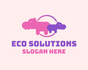 Pink Hippo Family Conservation logo