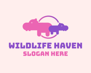 Pink Hippo Family Conservation logo