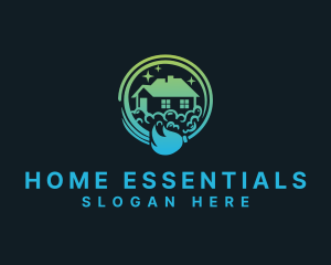 Broom Home Cleaning logo design