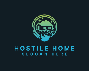 Broom Home Cleaning logo design