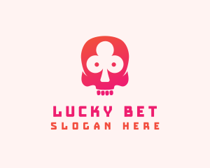 Clover Skull Casino logo design