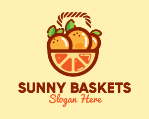 Orange Fruit Basket  logo design