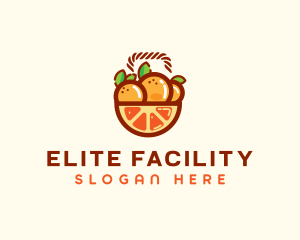 Orange Fruit Basket  Logo