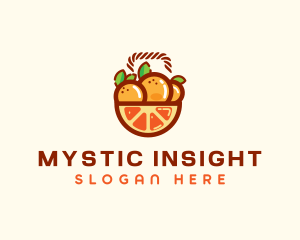 Orange Fruit Basket  Logo