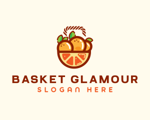 Orange Fruit Basket  logo design