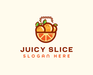 Orange Fruit Basket  logo design