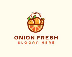 Orange Fruit Basket  logo design