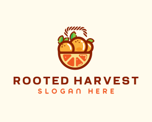 Orange Fruit Basket  logo design