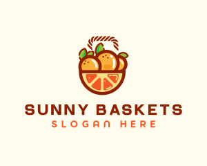 Orange Fruit Basket  logo design