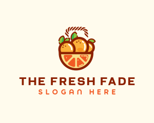 Orange Fruit Basket  logo design