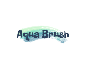 Brush Stroke Artist Painter logo design