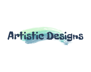 Brush Stroke Artist Painter logo design