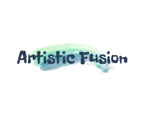 Brush Stroke Artist Painter logo design