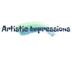 Brush Stroke Artist Painter logo design