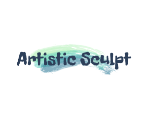 Brush Stroke Artist Painter logo design