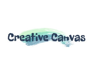 Brush Stroke Artist Painter logo design