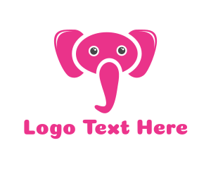 Pink Elephant Trunk Logo