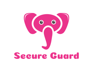 Pink Elephant Trunk Logo