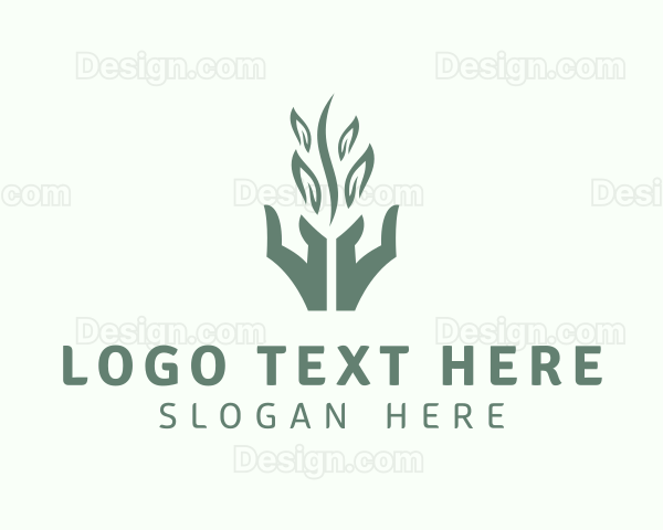 Plant Hands Massage Logo