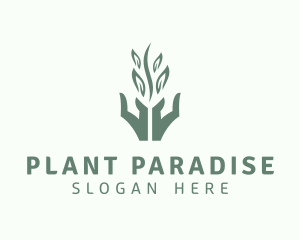 Plant Hands Massage logo design