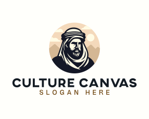 Cultural Bedouin Man logo
