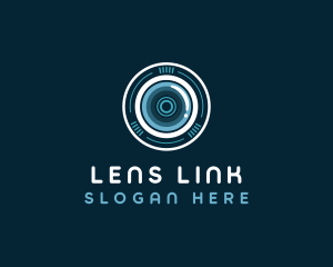  Camera Lens Security logo design