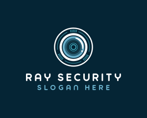  Camera Lens Security logo design