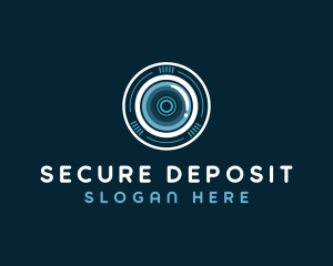  Camera Lens Security logo design