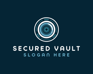  Camera Lens Security logo design