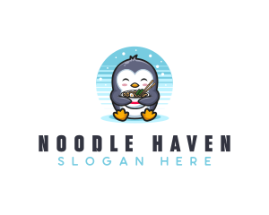 Penguin Ramen Noodles logo design