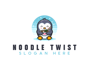 Penguin Ramen Noodles logo design