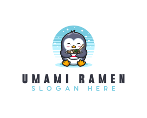 Penguin Ramen Noodles logo design