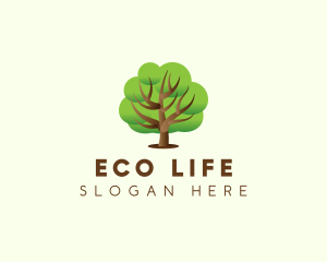 Eco Oak Tree Environmental  logo design