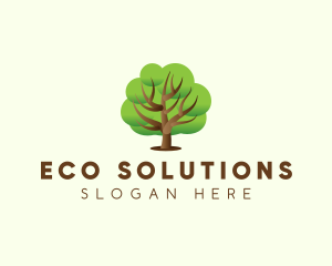 Eco Oak Tree Environmental  logo design