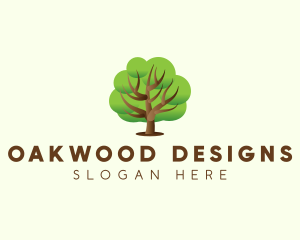 Eco Oak Tree Environmental  logo design