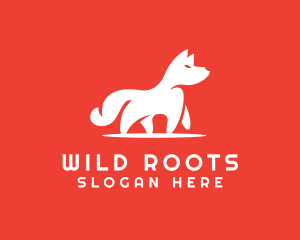 Wild Fox Animal logo design