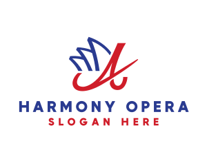 Sydney Opera Letter A logo