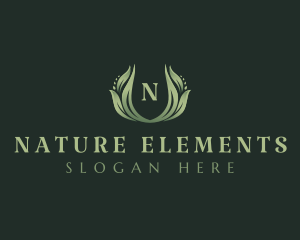 Natural Herbal Leaves logo design