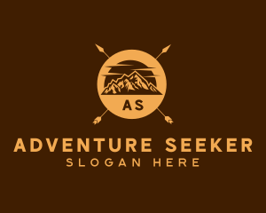 Mountain Camping Adventure logo design