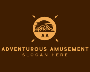 Mountain Camping Adventure logo design