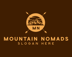 Mountain Camping Adventure logo design